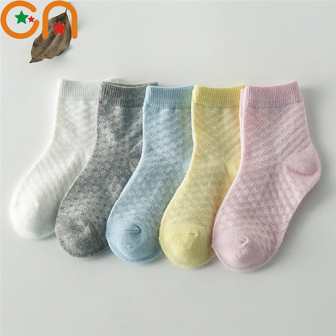 5 pairs/lot Spring Summer new Kids Cotton Socks.