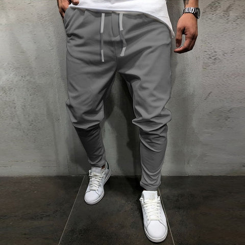 Autumn New Casual Male Solid Color Long Pants