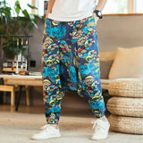 New Large size Beam-foot Cotton Pants Men