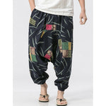 New Large size Beam-foot Cotton Pants Men