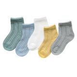 5 pairs/lot Spring Summer new Kids Cotton Socks.