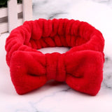 New Letter "OMG" Coral Fleece Soft Bow Headbands