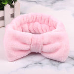 New Letter "OMG" Coral Fleece Soft Bow Headbands