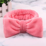 New Letter "OMG" Coral Fleece Soft Bow Headbands