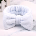 New Letter "OMG" Coral Fleece Soft Bow Headbands