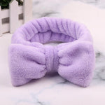 New Letter "OMG" Coral Fleece Soft Bow Headbands