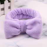 New Letter "OMG" Coral Fleece Soft Bow Headbands