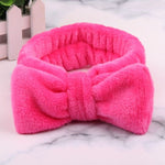 New Letter "OMG" Coral Fleece Soft Bow Headbands