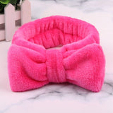 New Letter "OMG" Coral Fleece Soft Bow Headbands