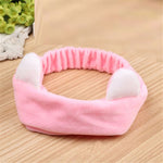 New Letter "OMG" Coral Fleece Soft Bow Headbands