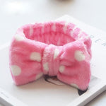 New Letter "OMG" Coral Fleece Soft Bow Headbands