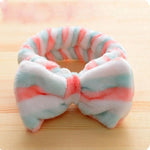 New Letter "OMG" Coral Fleece Soft Bow Headbands