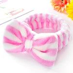 New Letter "OMG" Coral Fleece Soft Bow Headbands