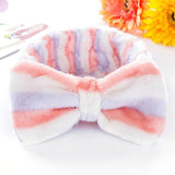 New Letter "OMG" Coral Fleece Soft Bow Headbands