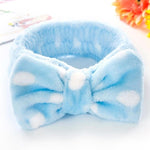 New Letter "OMG" Coral Fleece Soft Bow Headbands