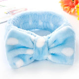 New Letter "OMG" Coral Fleece Soft Bow Headbands