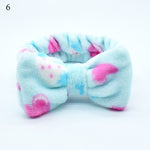 New Letter "OMG" Coral Fleece Soft Bow Headbands