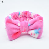 New Letter "OMG" Coral Fleece Soft Bow Headbands