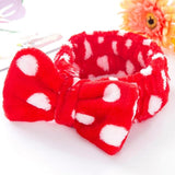 New Letter "OMG" Coral Fleece Soft Bow Headbands