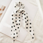 Women Streamers Scrunchies Polka Dot