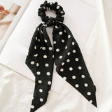 Women Streamers Scrunchies Polka Dot