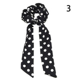 Women Streamers Scrunchies Polka Dot