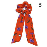 Women Streamers Scrunchies Polka Dot