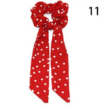 Women Streamers Scrunchies Polka Dot