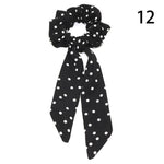 Women Streamers Scrunchies Polka Dot