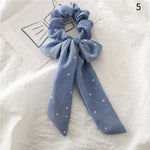 Women Streamers Scrunchies Polka Dot