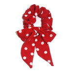 Women Streamers Scrunchies Polka Dot