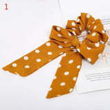 Women Streamers Scrunchies Polka Dot