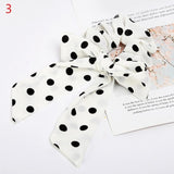 Women Streamers Scrunchies Polka Dot