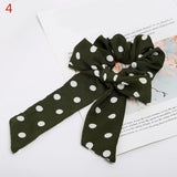 Women Streamers Scrunchies Polka Dot