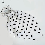 Women Streamers Scrunchies Polka Dot