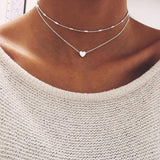 Modyle Gold Chain Boho Choker Necklace For Women