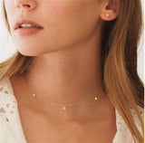 Modyle Gold Chain Boho Choker Necklace For Women