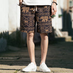 Beach Shorts Men Summer Hawaii Men linen Shorts