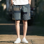 Beach Shorts Men Summer Hawaii Men linen Shorts