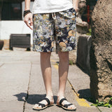 Beach Shorts Men Summer Hawaii Men linen Shorts