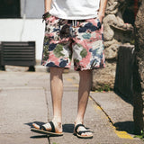 Beach Shorts Men Summer Hawaii Men linen Shorts