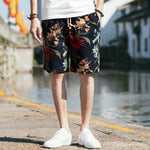 Beach Shorts Men Summer Hawaii Men linen Shorts