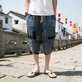 Beach Shorts Men Summer Hawaii Men linen Shorts