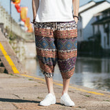 Beach Shorts Men Summer Hawaii Men linen Shorts