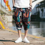 Beach Shorts Men Summer Hawaii Men linen Shorts