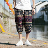 Beach Shorts Men Summer Hawaii Men linen Shorts