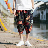 Beach Shorts Men Summer Hawaii Men linen Shorts