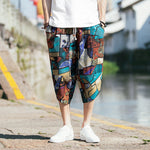 Beach Shorts Men Summer Hawaii Men linen Shorts