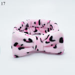 New Letter "OMG" Coral Fleece Soft Bow Headbands