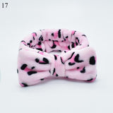 New Letter "OMG" Coral Fleece Soft Bow Headbands